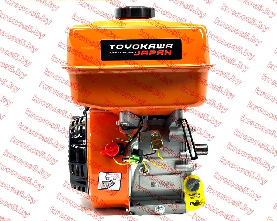 «Двигатель Toyokawa S370 (под шлиц, 25х36 мм, 65х65 мм., 7 л.с., бензиновый без электростартера)» - фото 3