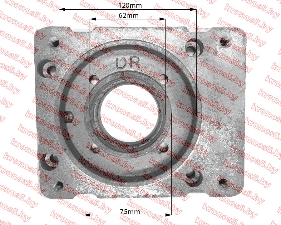 «Переходная плита двигателя к КПП 168F (65*65 мм) прямоугольная» - фото 2