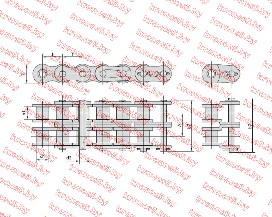 «Звено (полузвено) переходное двухрядной цепи (2ПР-15,875-4540) привода малого редуктора» - фото 2