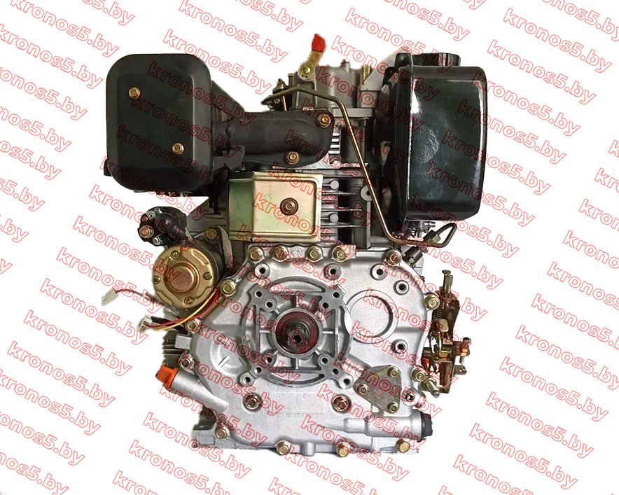 «Двигатель Toyokawa S386 9,2 л.с. (шлиц 25 мм., дизельный с электростартером)» - фото 2