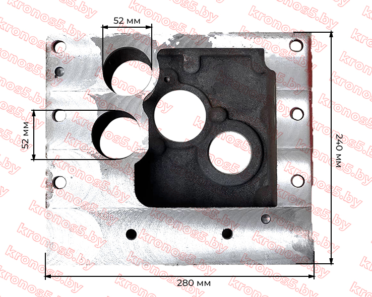 «Корпус дополнительной коробки передач КПП TY295IT под подшипник 52 мм с дополн масл насосом» - фото 4