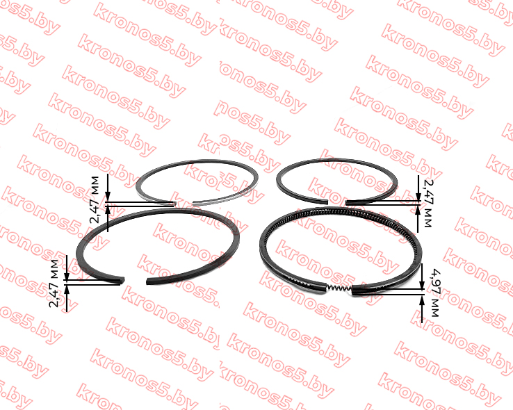 «Поршневой комплект R195 ZH195A 95 мм (с форкамерой) 40,5 мм» - фото 5