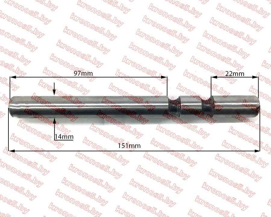 «Ось вилки повышающей/понижающей шестерни L-151 mm - КПП/6» - фото