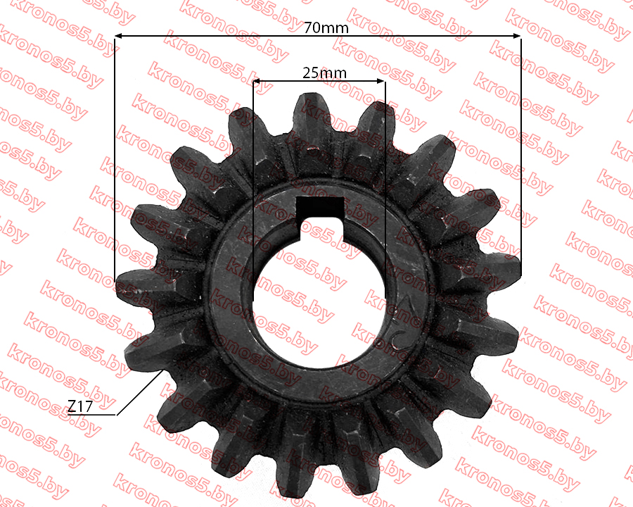 «Шестерня конусная привода ротора косилки Wirax Z-17» - фото