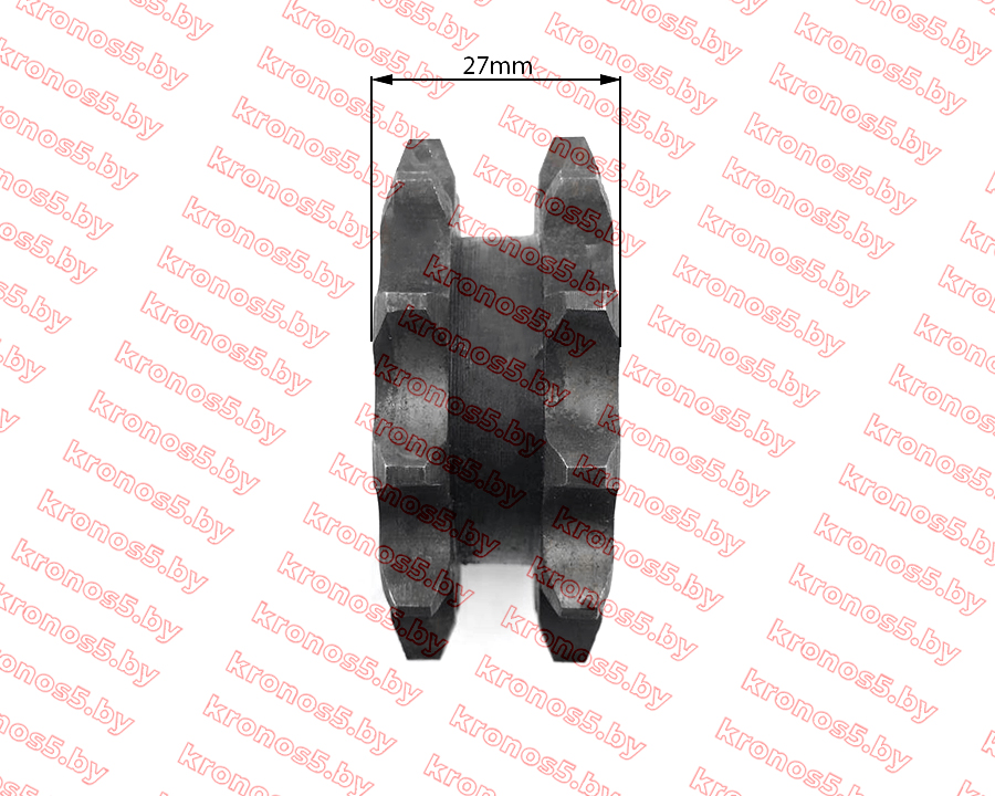 «Звездочка двухрядная привода малого редуктора R195/195N Z-12, ф=24 мм.» - фото 2