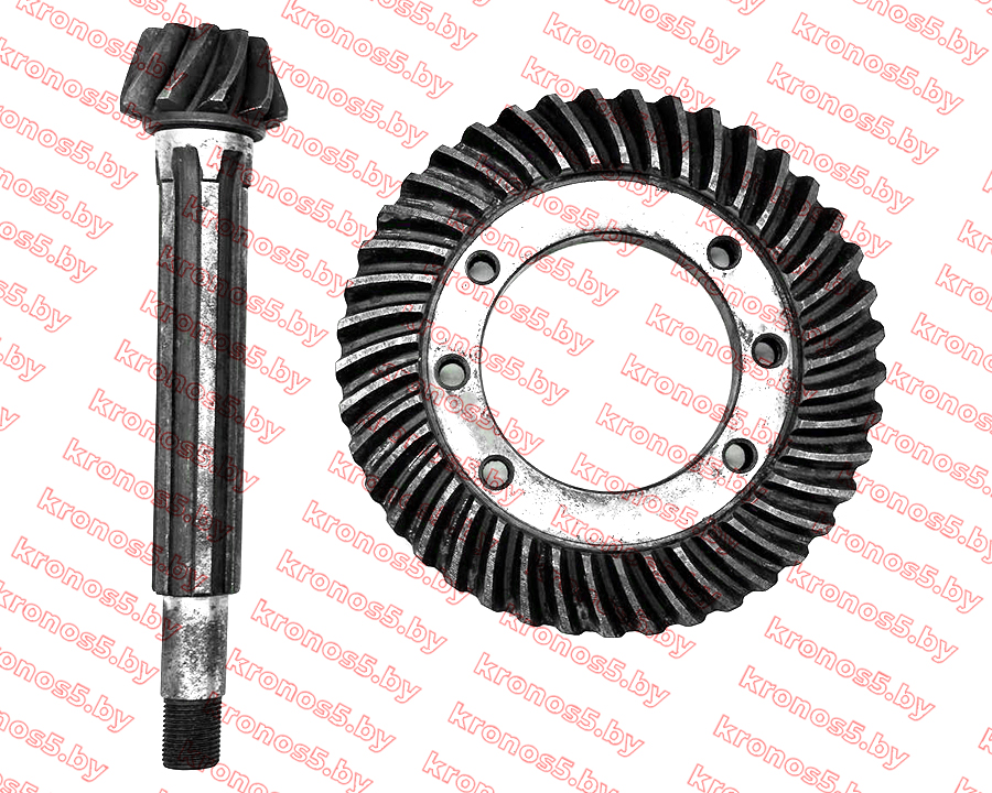 «Шестерня коническая заднего моста главная пара (шестерня: Z-41, вал:6 шлицов Z-10 ф=32 мм L-230 мм.)» - фото
