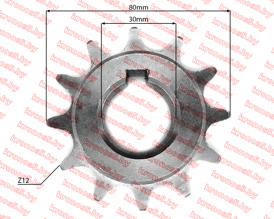 «Звездочка цепная Z-12 Ф=30 мм Anna» - фото