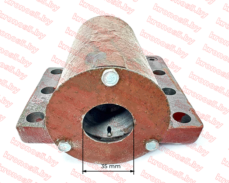«Гидроцилиндр цилиндр подъемника в сборе (новый тип) Блок масляного цилиндра без штуцера (с крышкой)» - фото