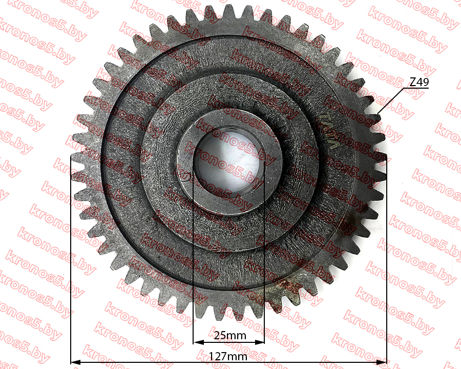 «Шестерня ведомая понижающая Z-49 - КПП/6» - фото