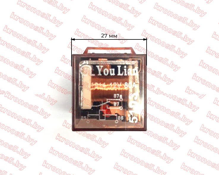 «Реле генератора (зарядки) тип-1 (5 контактов) JD1914 12V 80A» - фото 2