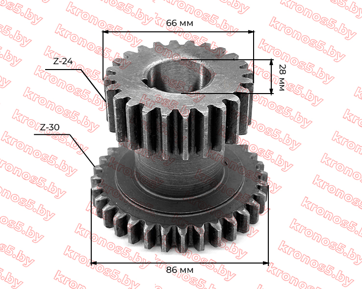 «Шестерня 2-й и 3-й передачи неподвижная Z-24/32 » - фото 3