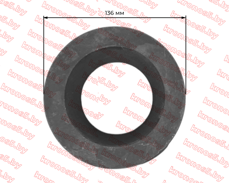 «Шкив маховика 5-ти ручейковый Ф=136 мм (болт ф 12мм) ZS1100/ZS1115NDL» - фото 3