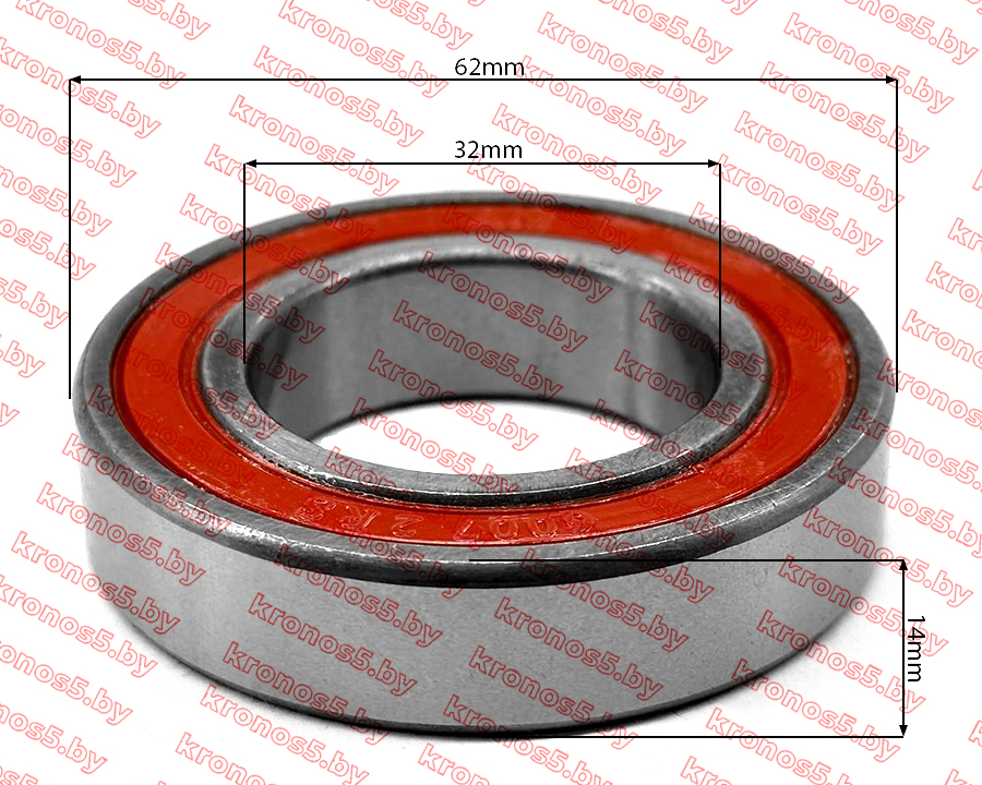 «Подшипник 6007 2RS (180107) (корпуса сцепления Т24 ПРО)» - фото