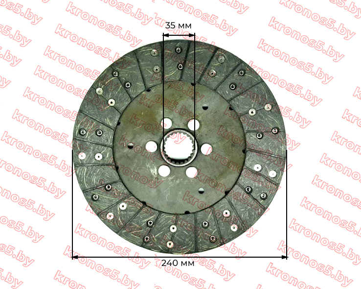 «Диск сцепления второй 354/404» - фото 3