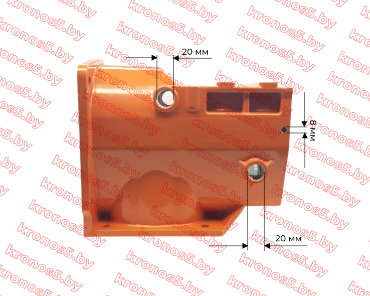 «Корпус КПП к мотоблокам с воздушным охлаждением с ВОМ 186F 3+1 Кентар 2016 (заглушки с резьбой)» - фото
