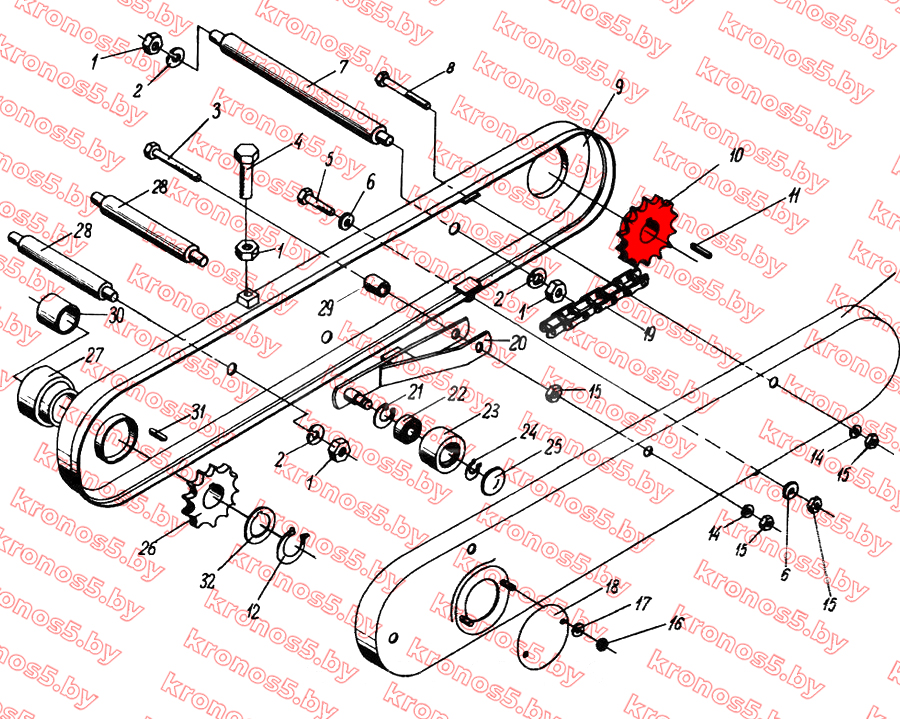 «Звездочка цепная Z-14 Ф=30 мм Anna» - фото 4
