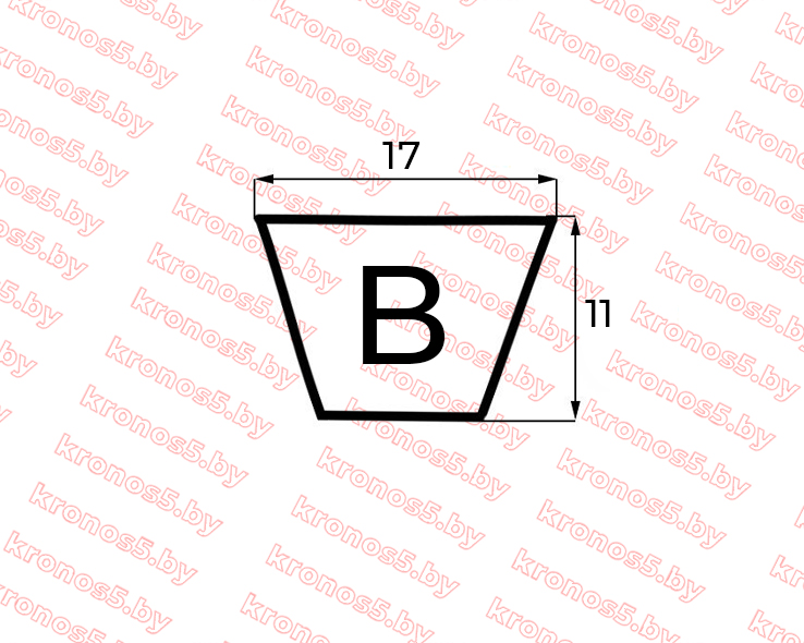«Ремень В(Б)-1850 Lp /1810 Li» - фото 2