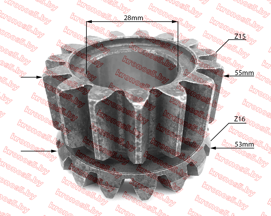 «Шестерня дифференциала двойная под шайбу 195N» - фото