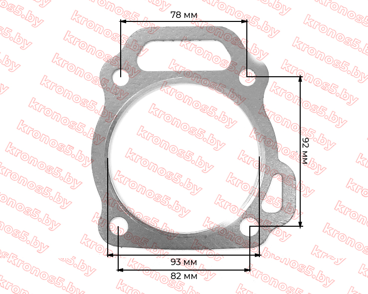 «Прокладка головки блока цилиндров ГБЦ 192F 93 мм» - фото 2
