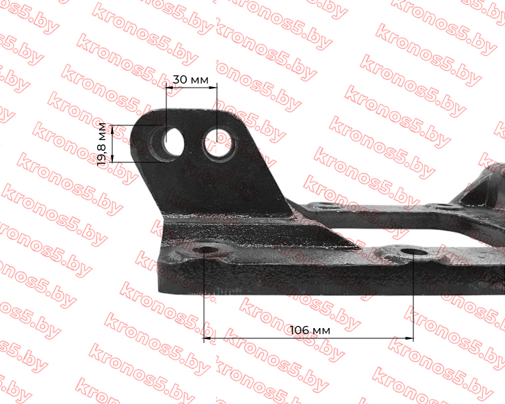 «Задняя крышка (плита навески) минитрактора квадрат Shifeng 244» - фото 4