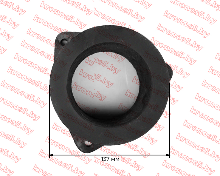 «Шкив маховика 4-х ручейковый Ф=137 мм (болт ф 10мм) ZS1100/ZS1115NDL» - фото 2