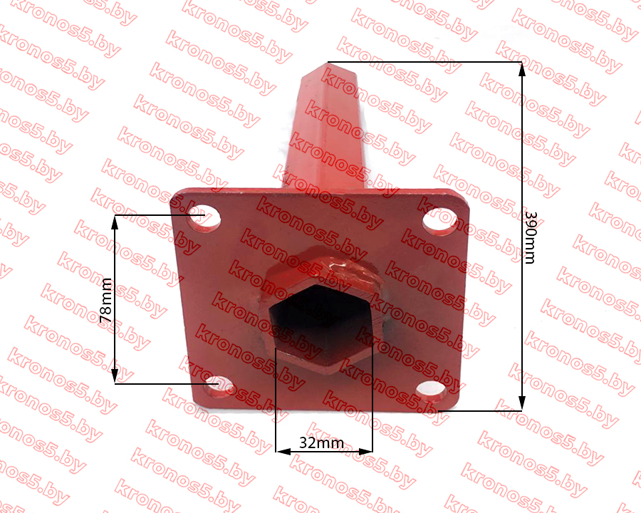 «Ступица колеса шестигранная L-395 мм (пара) 32 мм Усиленная» - фото