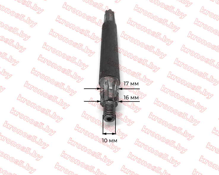 «Вал привода правой трансмиссии ротора косилки КРЗ-Т1 к минитрактору L-185 мм» - фото