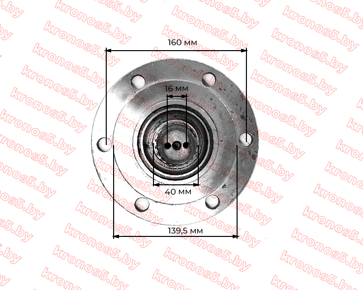«Ступица переднего моста SF254 Z-19 (6 отверстий)» - фото 2