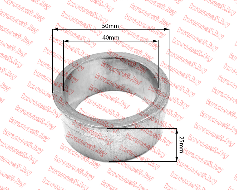 «Втулка подъемного вала L-25 мм, D-50/40 мм (металл)» - фото