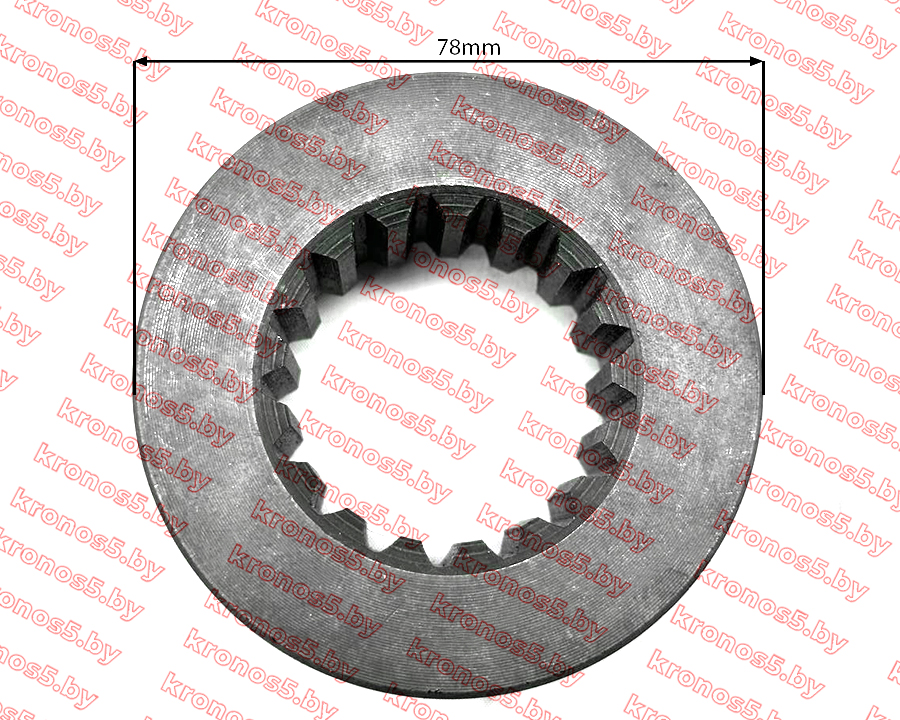 «Муфта блокировки дифференциала подвижная (17 шлицов) DongFeng 354/404» - фото 3