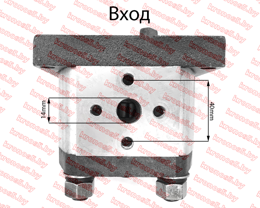«Гидравлический насос (шестернчатый) CBN-E306 R195/195N, левого вращения, плоский привод, выход 180гр» - фото 5