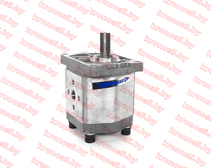 «Гидравлический насос (шестеренчатый) левый CBN-F314 (шлицевой привод, с площадкой, выходы под 90°)» - фото