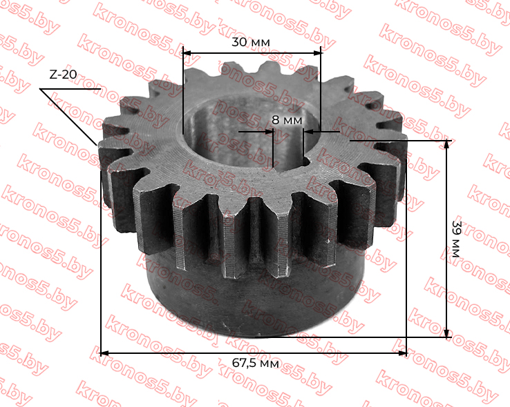 «Шестерня КПП Z-20 Xingtai 24B, Shifeng 244,Taishan 24» - фото 3