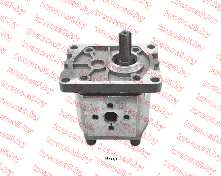 «Гидравлический насос (шестеренчатый) CBT-Е314 20 mpa левого вращения, привод шлиц, выход 180» - фото 5