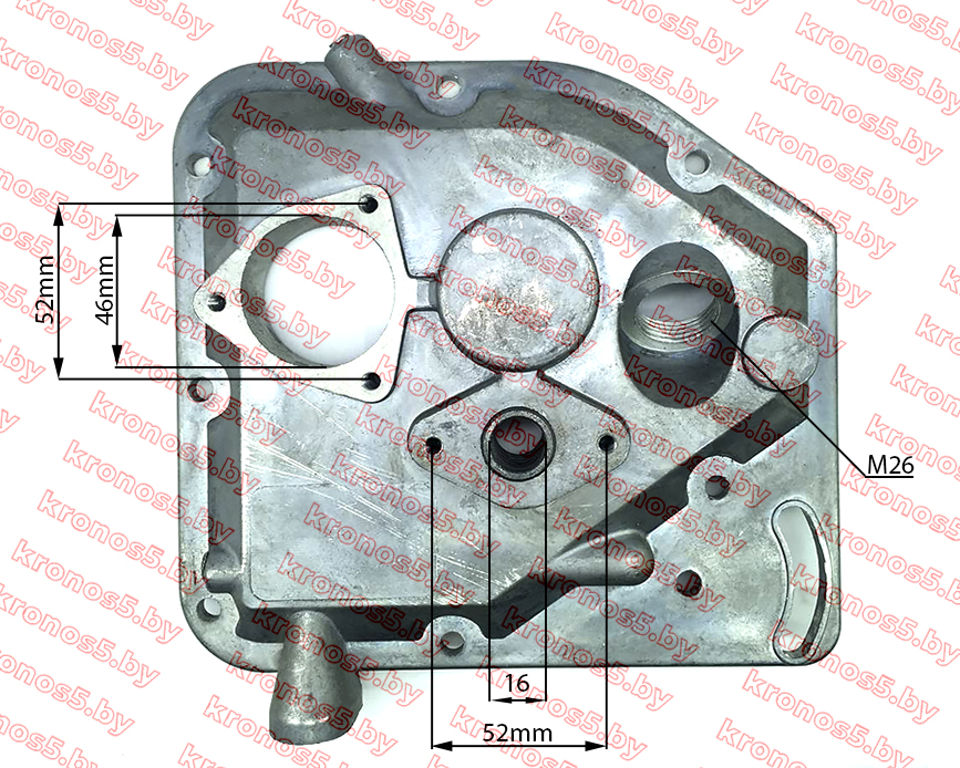 «Крышка блока двигателя правая (короткий блок) R180» - фото