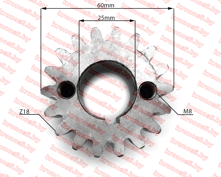 «Шестерня баланс. валов Z-18 внутр. 25 мм шпонка - ZS1100» - фото