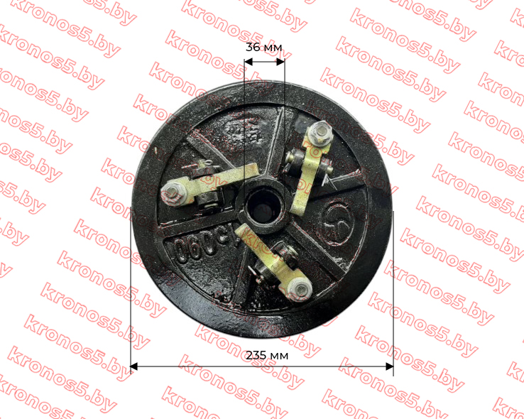 «Сцепление в сборе (большая лапка выжима) 4 ручья TS24 (235 мм)» - фото 3
