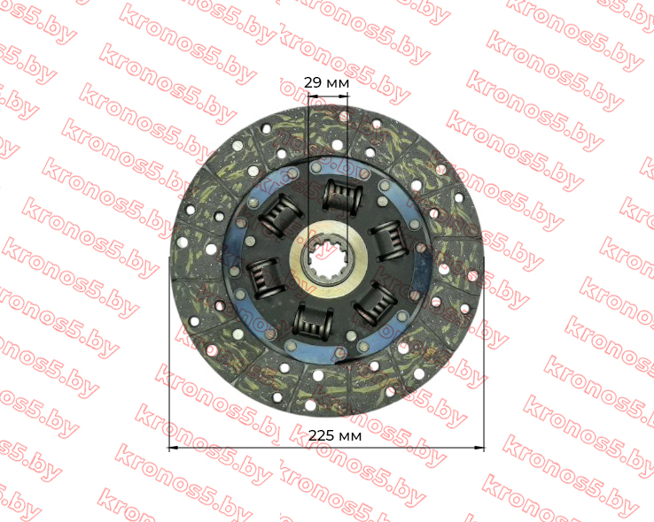 «Диск сцепления Кентавр 244 Тип2 10 шлицов, D-225 мм.» - фото 4