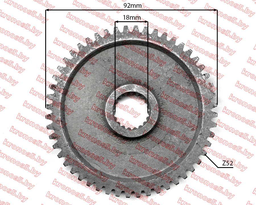 «Шестерня привода вторичного вала Z-52, 168/170F» - фото