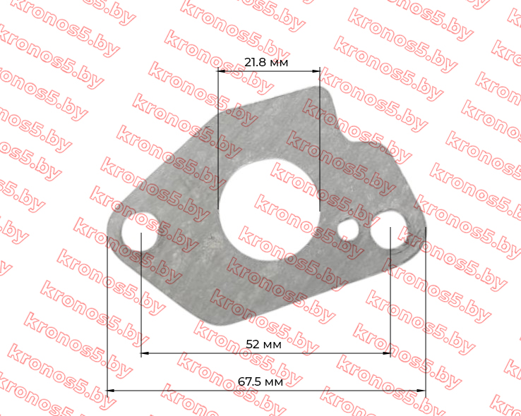 «Прокладка карбюратора (карб/переходник) 177F» - фото 2