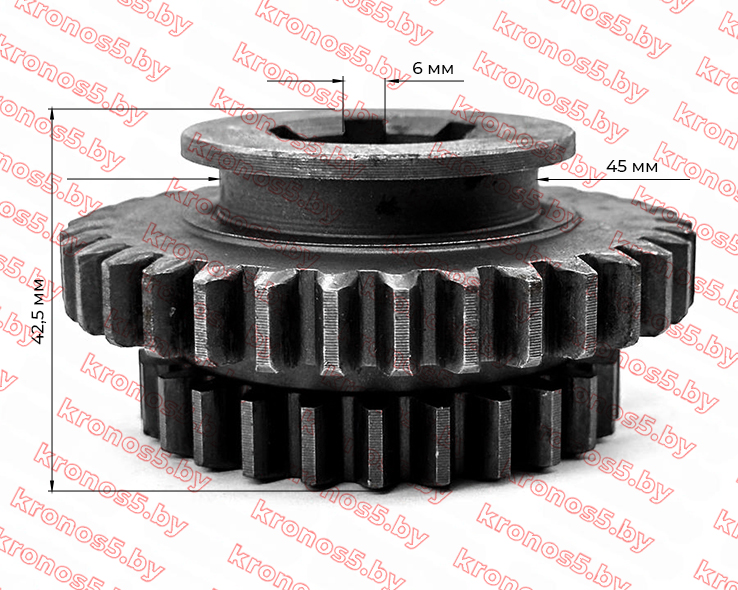 «Шестерня 2/3-й передачи подвижная Z-6/25/33 Xingtai 120/220» - фото 5