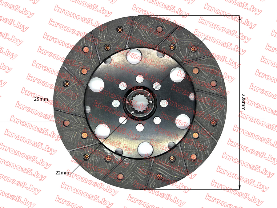 «Диск сцепления Xingtai (шлиц Z-15) 240/244 (224)» - фото