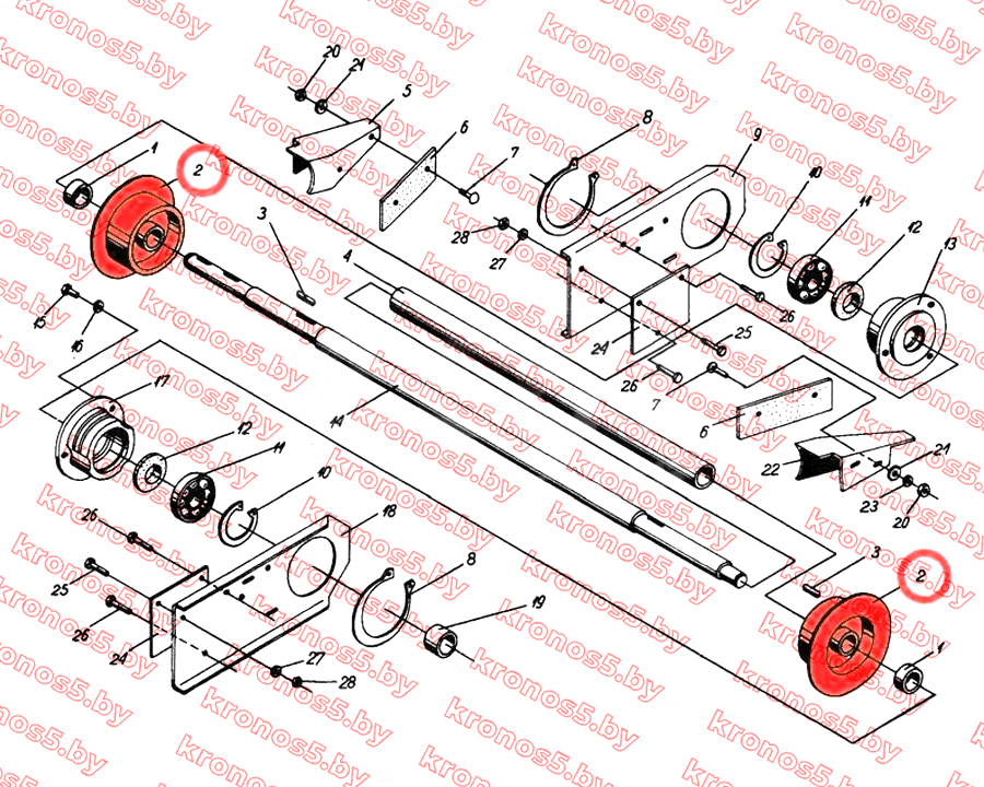 «Ролик металлический оборотный ботвоудалителя Anna, Bolko» - фото 4