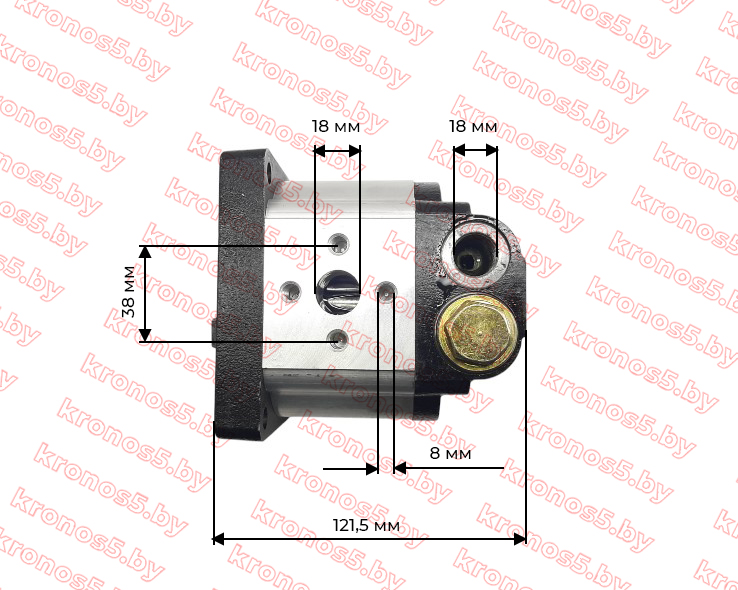 «Гидравлический насос (шестеренчатый) ГУР HLCB-D08/06» - фото 4
