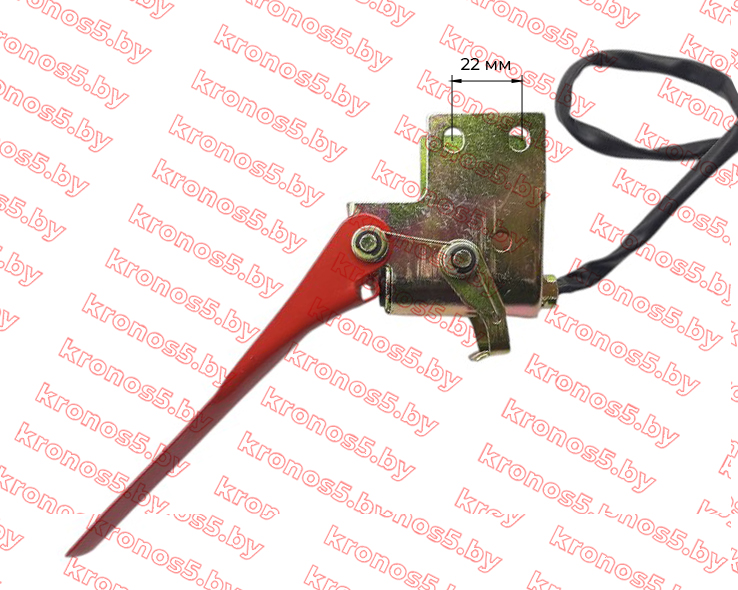 «Ручка аварийной остановки двигателя к мотоблоку с воздушым охлаждением в сборе с проводом» - фото