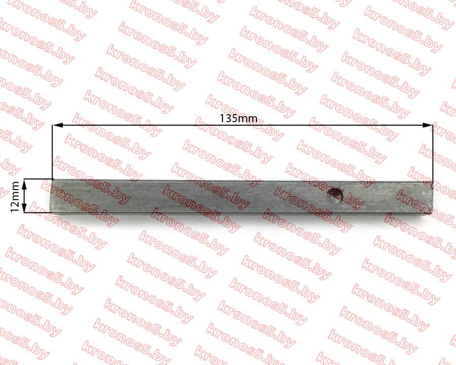 «Шпонка полуоси (12*8*135 мм.) крепления ступицы мотоблока и минитрактора» - фото