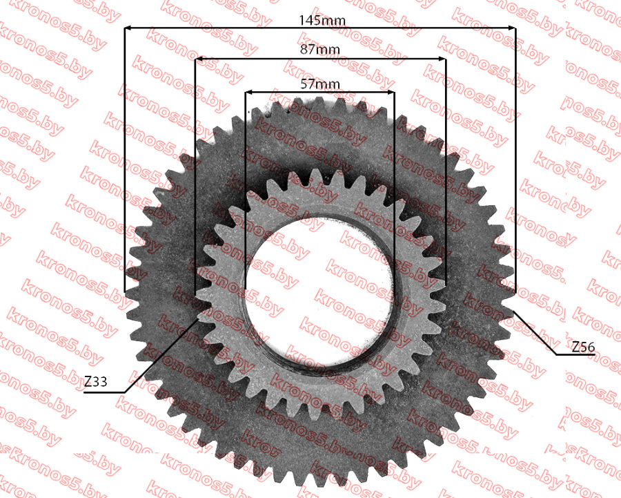 «Шестерня привода переднего моста Z-33/56 TY295IT» - фото