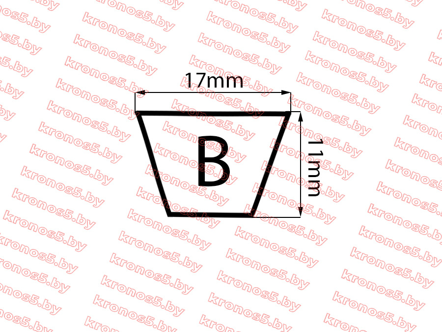 «Ремень B1750 Lp/1705 Li» - фото