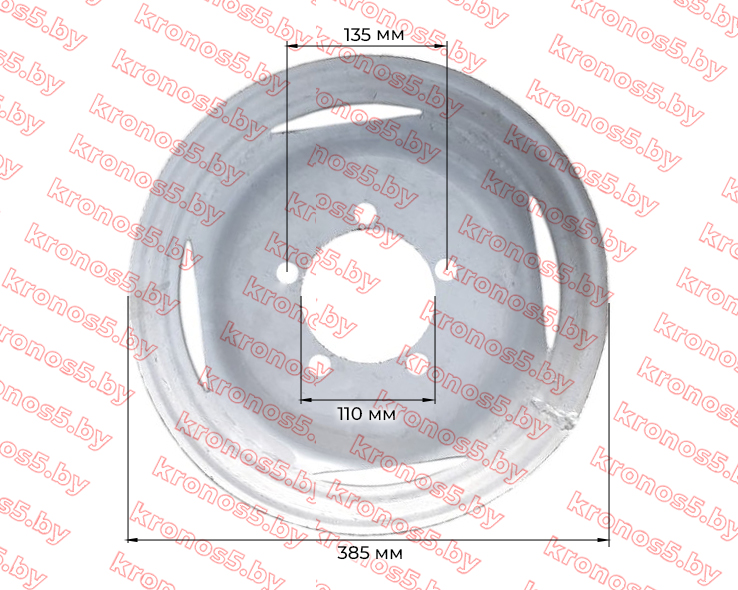 «Диск железный колесный 4,00-14 (5 болтов)» - фото 2