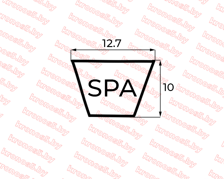 «Ремень SPA 2832 Lw / 2786 Li / 2849 La (косилка 1,35 м.)» - фото 2